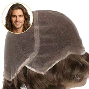 Full French lace Man Wig/ hair replacement systems  Factory