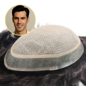 Silk Top M lace Hair Replacement systems And Man hairpiece Supplier
