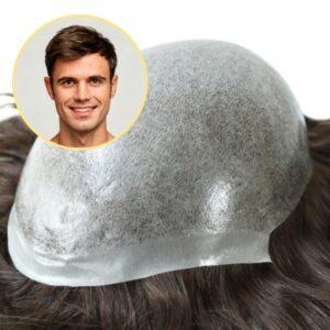 Injection Thin Skin  6-8mm Man Hair systems And Man hairpiece Wholesaler