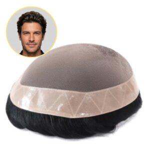 Durable Mono  Hair systems And Man hairpiece wholesaler