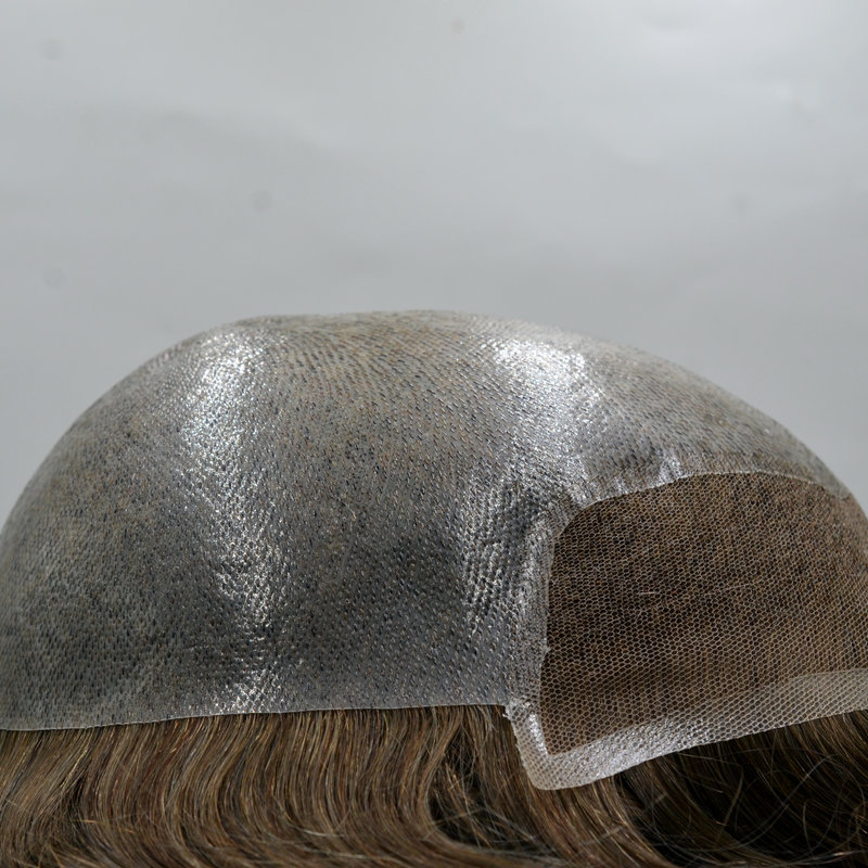 BIO Man Toupee And Man hairpiece cap base for man bespoke hair systems